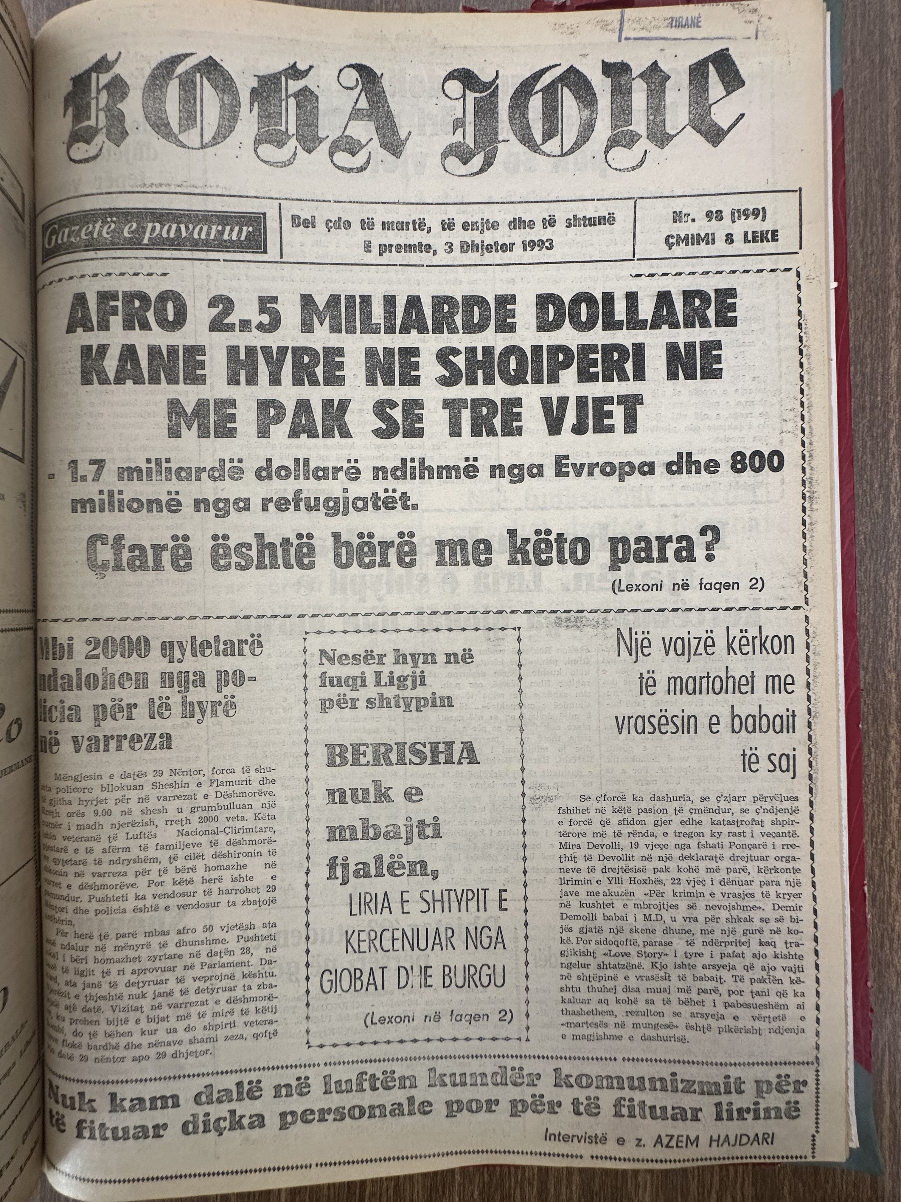 Koha Jonë 1993-12-03